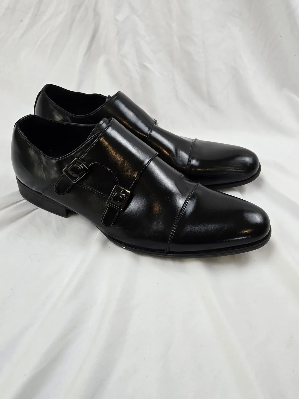 Stacy Adams Men's Black Double Monk Strap Dress Shoes 13W